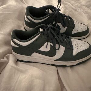 Green and White Sneakers